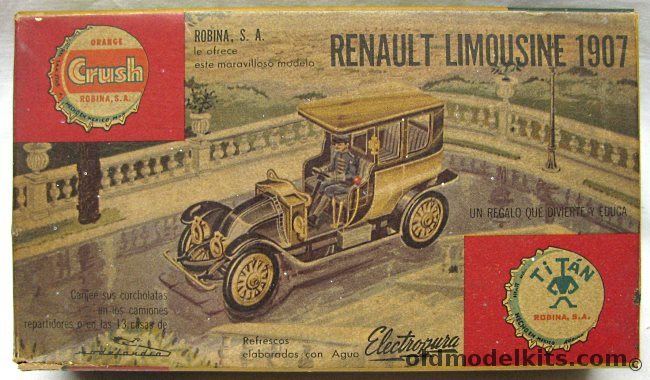 Orange Crush-Revell 1/32 1907 Renault Limousine plastic model kit
